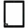 iPad 2 Touch Screen (Digitizer & Glas) + Home Button + Kamera Halterung in schwa