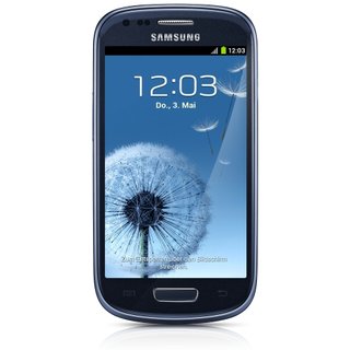 Samsung Galaxy S3 Mini LCD mit Rahmen und Touch Screen blau (GT-I8190)