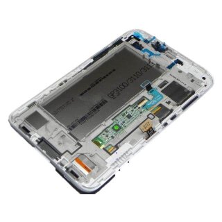SAMSUNG Galaxy Tab 2 7.0 LCD Einheit inkl. Rahmen und Touch weiss (P3100)