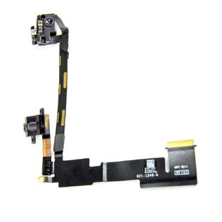 3 in 1 Main Flex Ribbon Cable+Headphone/Microphone Jack+Front Camera for iPad 2