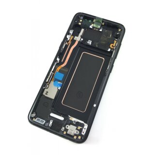 Samsung Galaxy S8 LCD Display und Touchscreen mit Rahmen Schwarz