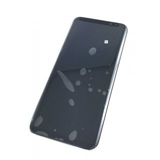 Samsung Galaxy S8 Plus LCD Display und Touchscreen mit Rahmen Grau Silber