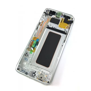 Samsung Galaxy S8 Plus LCD Display und Touchscreen mit Rahmen Grau Silber