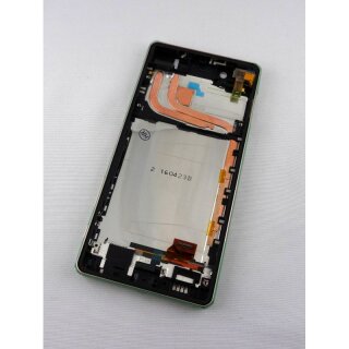 Sony Xperia X Performance LCD Display und Touchscreen mit Rahmen Limette