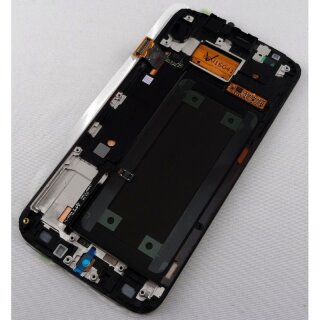 Samsung Galaxy S6 Edge LCD Display und Touchscreen mit Rahmen Gold